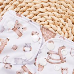Happyflute Reusable Cloth Diapers for Babies 3-15kg