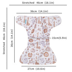 Happyflute Reusable Cloth Diapers for Babies 3-15kg