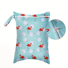 Wet Dry Bag Snap Waterproof Stroller Travel Zipper Bag 30X40cm
