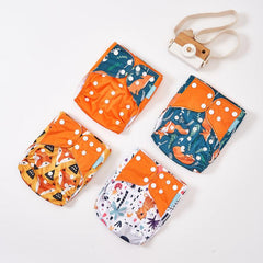 Happyflute Washable Cloth Diaper Covers Set for 3-15kg Baby
