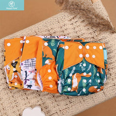 Happyflute Washable Cloth Diaper Covers Set for 3-15kg Baby
