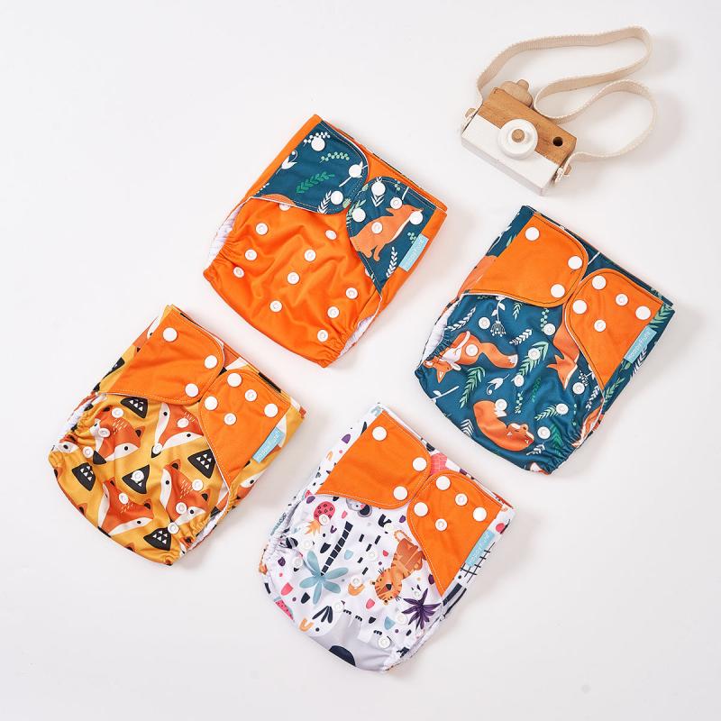 Happyflute Washable Cloth Diaper Covers Set for 3-15kg Baby