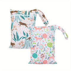 EezKoala Mini WetBags 2pcs Set Baby Diaper Bag Zipper Waterproof