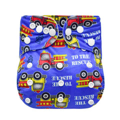 Washable Baby Cloth Diaper Covers Waterproof Tractor Dinosaur Boy Rocket Nappy