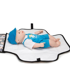 Portable Diaper Changing Pad with Smart Wipes Pocket