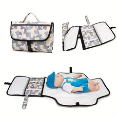 Portable Diaper Changing Pad with Smart Wipes Pocket