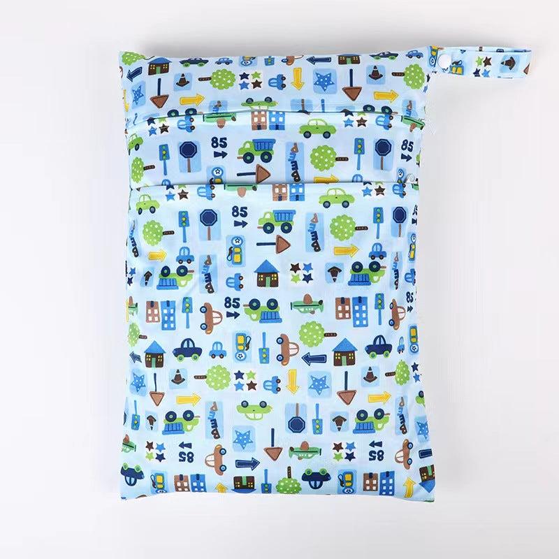 Portable Travel Storage Bag Baby Stroller Hanging Bag Zipper Travel Bag