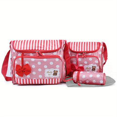 4pcs Mommy Bags Set with Large Capacity for Diaper Changes