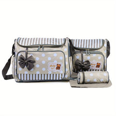 4pcs Mommy Bags Set with Large Capacity for Diaper Changes