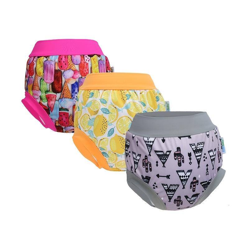 Reusable Swim Diapers Anti side Leakage Baby Swim Diapers Fit Better Gray