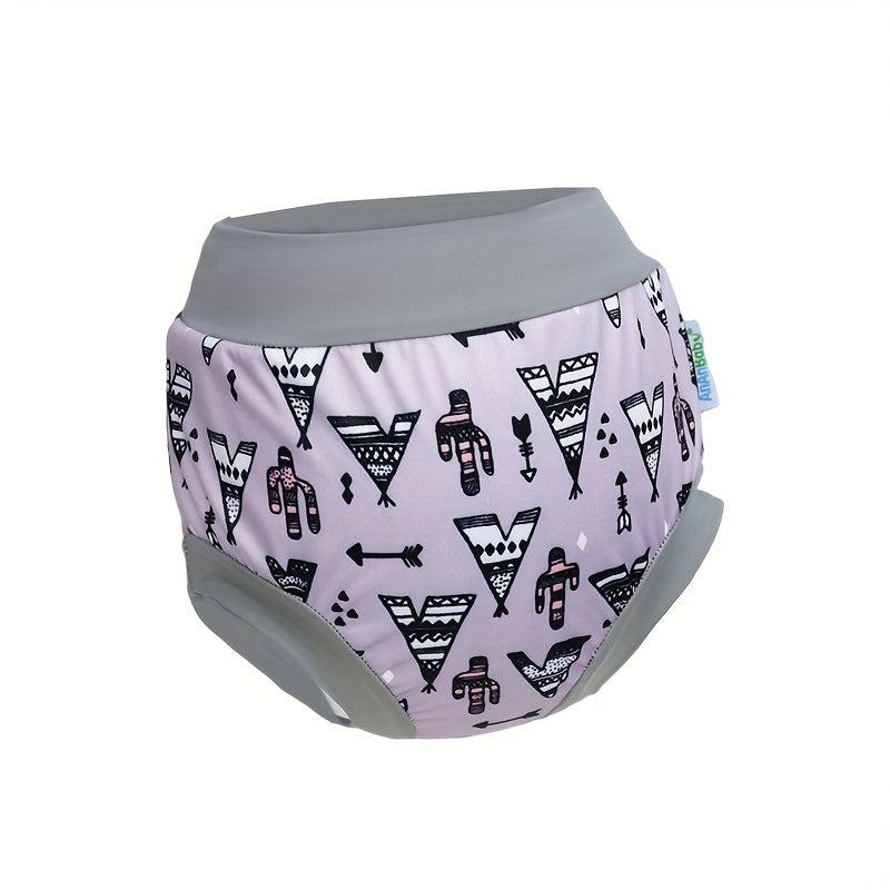 Reusable Swim Diapers Anti side Leakage Baby Swim Diapers Fit Better Gray