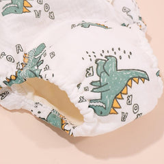 1pc Baby Reusable Printed Gauze Diaper Waterproof Washable Diaper