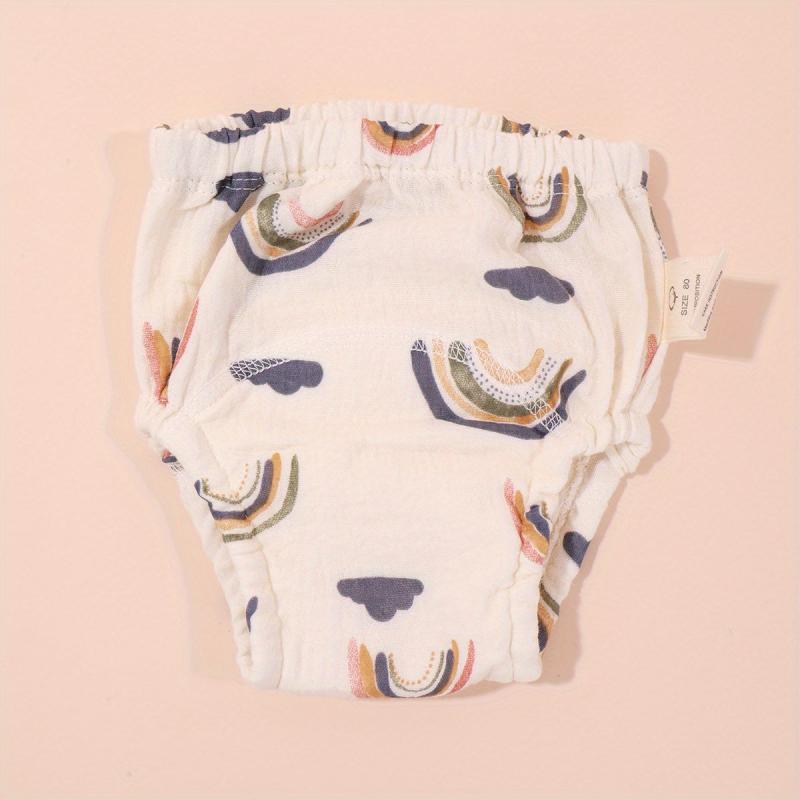 1pc Baby Reusable Printed Gauze Diaper Waterproof Washable Diaper