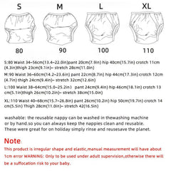 1pc Baby Reusable Printed Gauze Diaper Waterproof Washable Diaper
