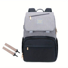 Large Capacity Diaper Backpack Classic British Style Mom Travel Bag