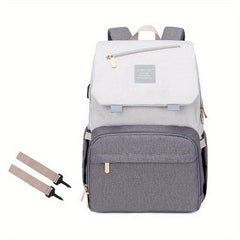 Large Capacity Diaper Backpack Classic British Style Mom Travel Bag