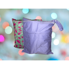 2pcs Wet & Dry Bags Washable Waterproof 2 Zippered Pockets