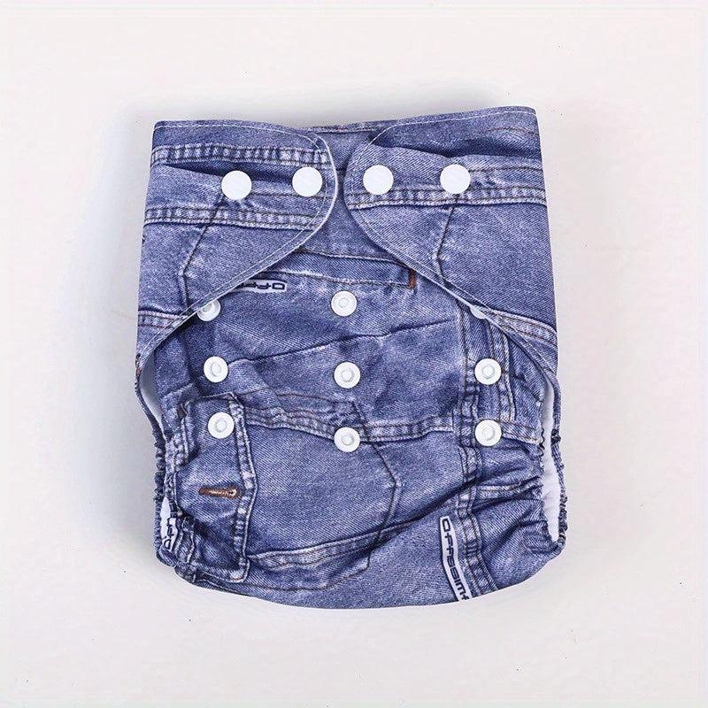 Magical Snap Button Baby Cloth Diaper Knitted Fleece & Adjustable Snap Buttons