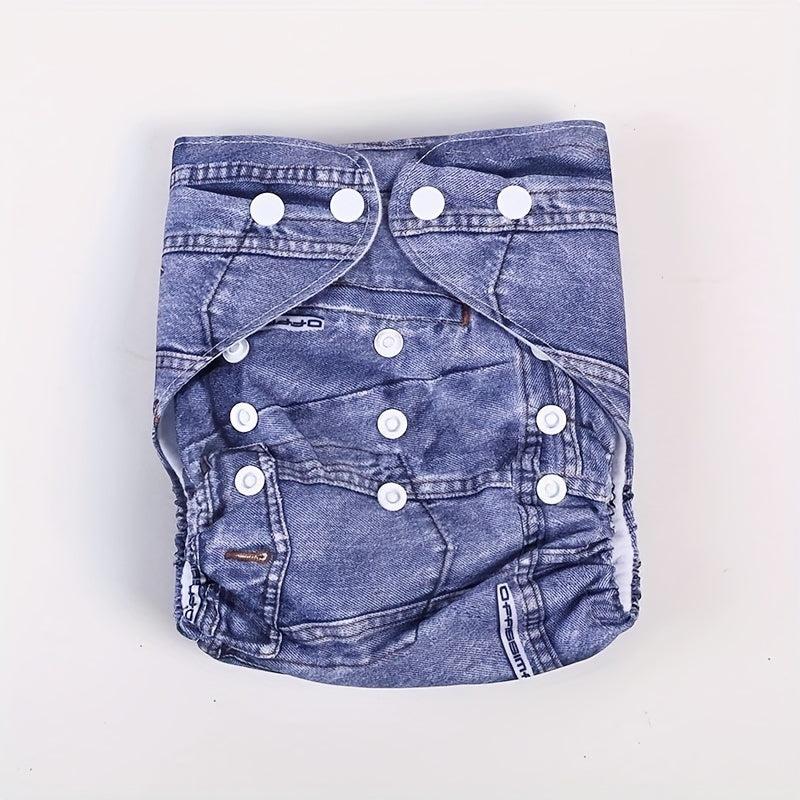 Magical Snap Button Baby Cloth Diaper Knitted Fleece & Adjustable Snap Buttons