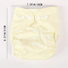 Magical Snap Button Baby Cloth Diaper Knitted Fleece & Adjustable Snap Buttons