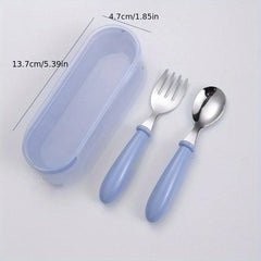 304 Stainless Steel Children's Portable Tableware Set