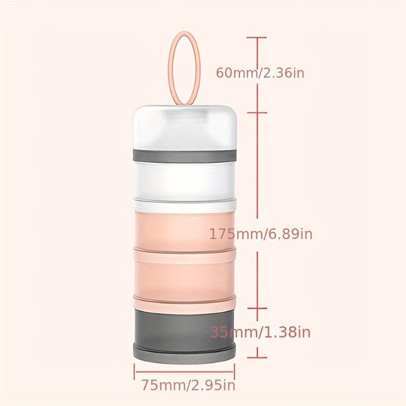 Portable Baby Formula Dispenser 4-Layer Storage