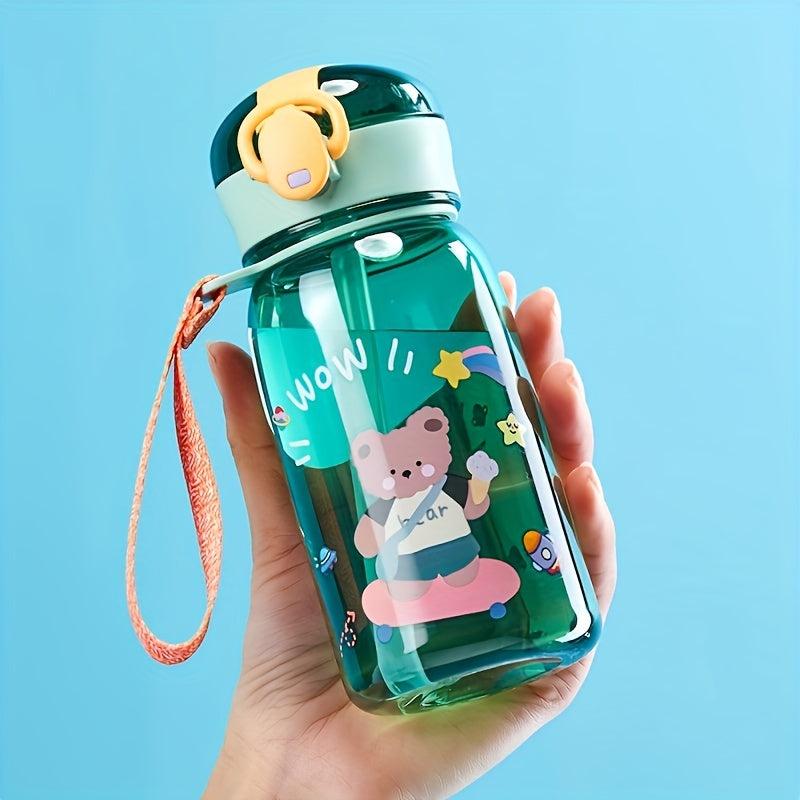 400ml Plastic Bear Straw Cup Upgraded Water Cup with Straw Drinking Cup