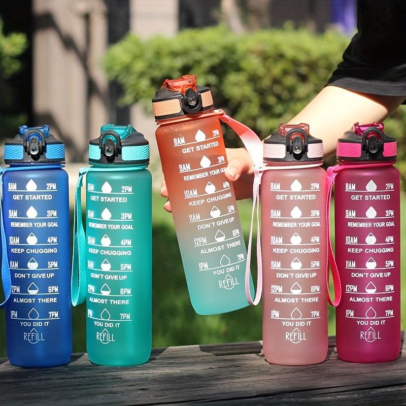 32oz Leakproof BPA Water Bottle with Straw and Timed Drinking