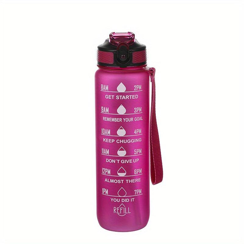 32oz Leakproof BPA Water Bottle with Straw and Timed Drinking