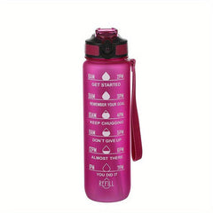 32oz Leakproof BPA Water Bottle with Straw and Timed Drinking