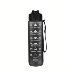 32oz Leakproof BPA Water Bottle with Straw and Timed Drinking