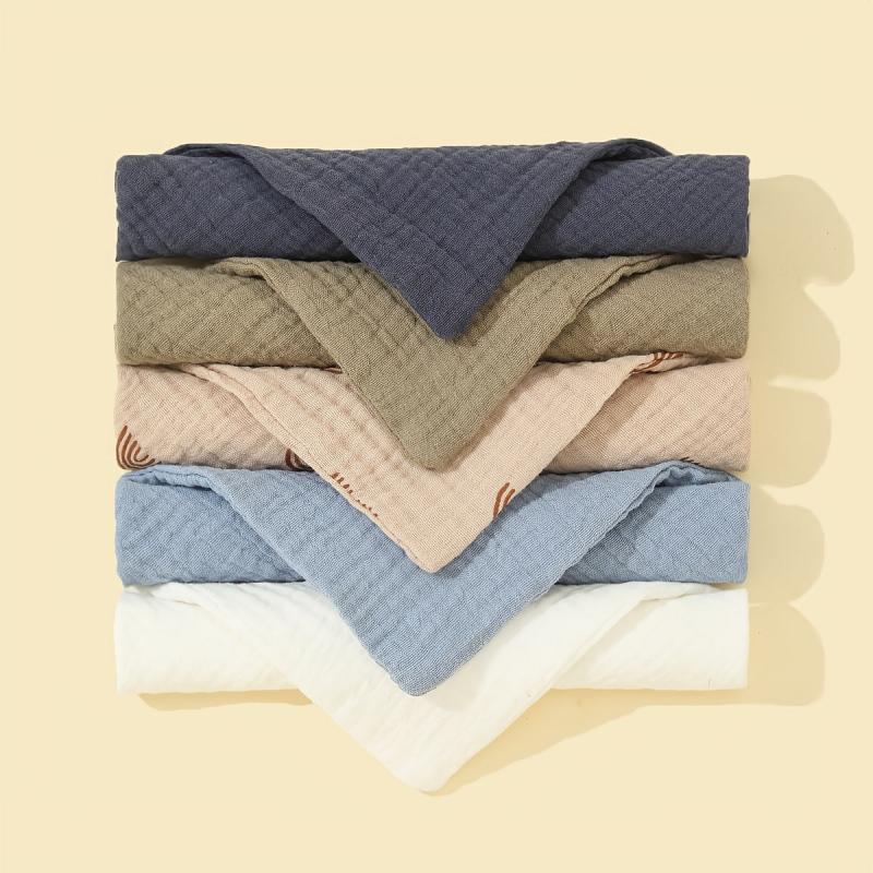 5 Pack Unisex Baby Bandana Bibs Solid Colors for Boys & Girls