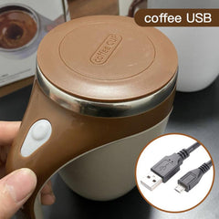 Automatic Self Stirring Magnetic Mug for Perfectly Blended Coffee