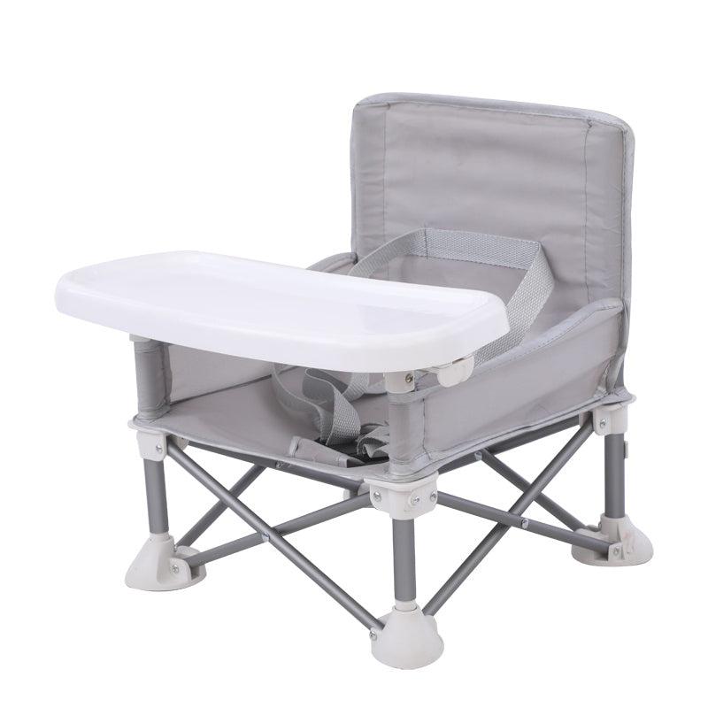 Portable Aluminium Baby Chair w/ Safe Belt for Indoor Outdoor Use