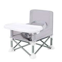 Portable Aluminium Baby Chair w/ Safe Belt for Indoor Outdoor Use