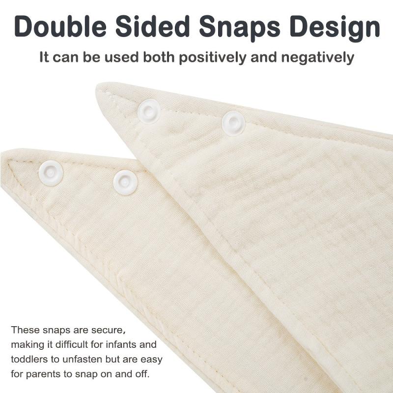7 Pcs Cotton Triangle Towels for Boys Girls Babies 0-36 Months
