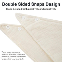 7 Pcs Cotton Triangle Towels for Boys Girls Babies 0-36 Months