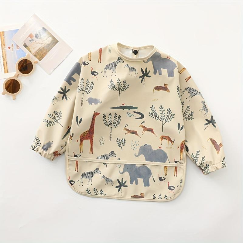 Waterproof Long Sleeve Feeding Bib for Easy Clean-Up