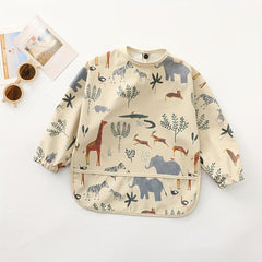 Waterproof Long Sleeve Feeding Bib for Easy Clean-Up