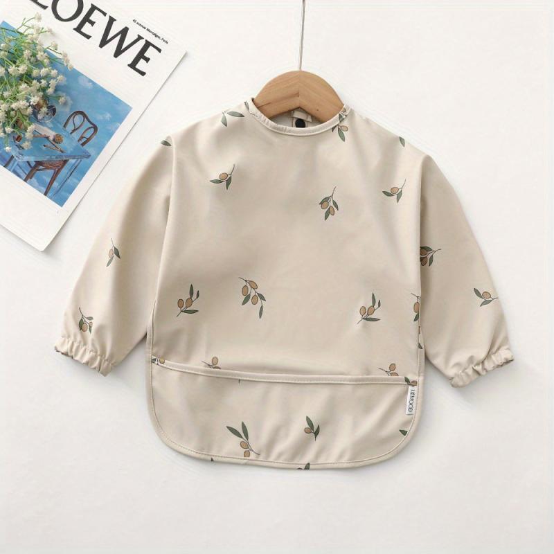 Waterproof Long Sleeve Feeding Bib for Easy Clean-Up
