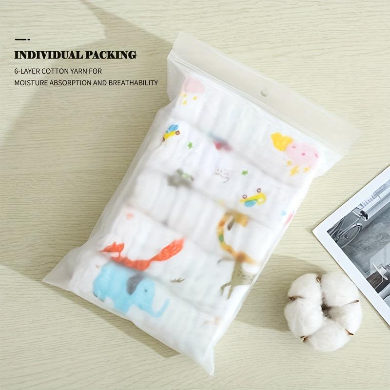 5 Pack Soft Cotton Baby Towels 30x30cm