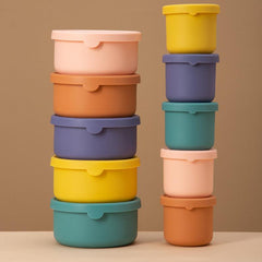 Kids Leak Proof Silicone Bento Box No BPAs No Chemical Dyes