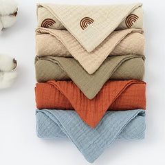 5 Baby Cotton Bandana Bibs Set