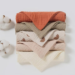 5 Baby Cotton Bandana Bibs Set