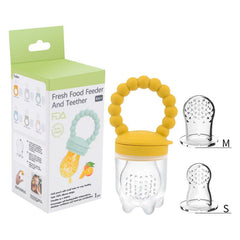 Baby Pacifier Fruit Vegetable Bite Food Supplement Silicone Teether