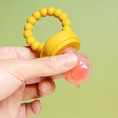 Baby Pacifier Fruit Vegetable Bite Food Supplement Silicone Teether