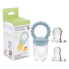 Baby Pacifier Fruit Vegetable Bite Food Supplement Silicone Teether
