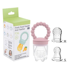 Baby Pacifier Fruit Vegetable Bite Food Supplement Silicone Teether