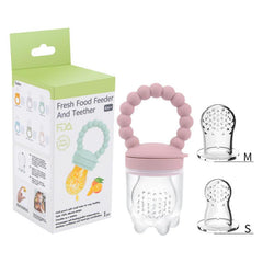 Baby Pacifier Fruit Vegetable Bite Food Supplement Silicone Teether