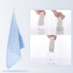 6-Layer Muslin Baby Washcloths - Soft & Absorbent Towels for Sensitive Skin